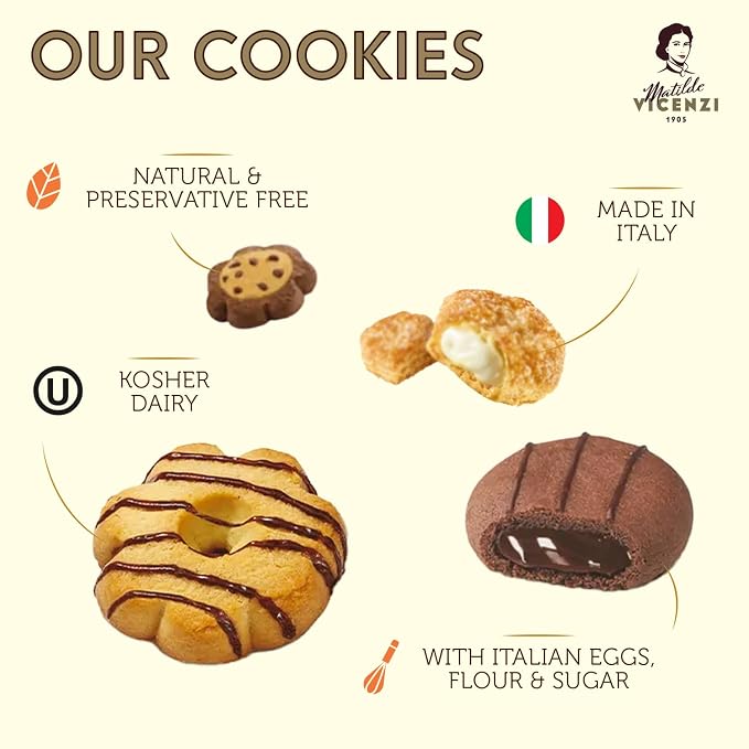 Matilde Vicenzi Verona Cookie Tin - Gourmet Italian Cookies Assortment in Individually Wrapped Trays - Pastries & Bakery Dessert for Dads & Teachers Gifts - Assorted Cookies in Italian Design Gift Tin 25.4oz (720g)