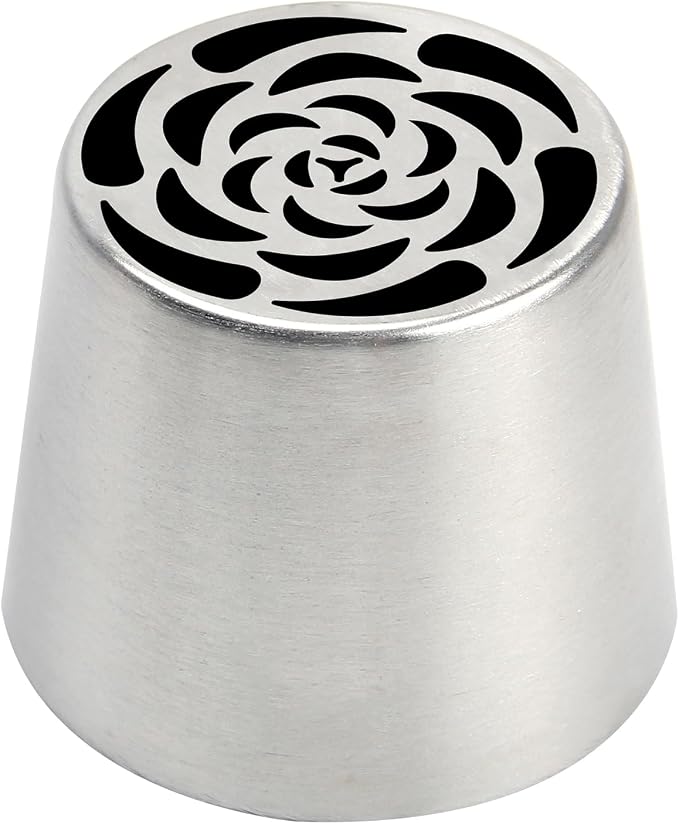 Extra Large Russian Piping Tips for Marshmallows Stainless Steel Flower Frosting Nozzles many styles Cake Decorating Baking tool for Buttercream, Cupcakes Cookies(SL34)