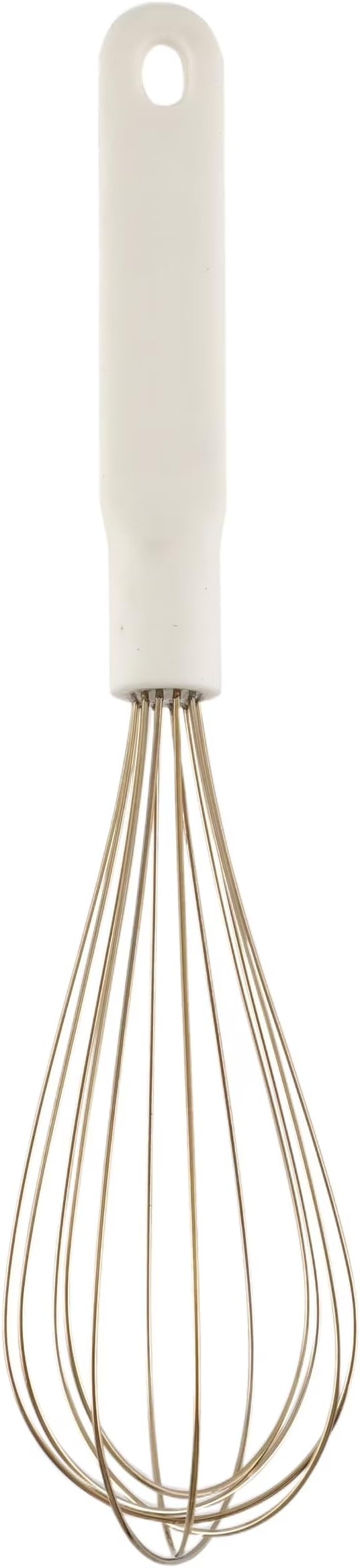 Cream & Gold Silicone Coated Balloon Wire Whisk, Rust Resistant Durable Kitchen Mixer for Cooking Baking, Dishwasher Safe, 2026 Home Essential