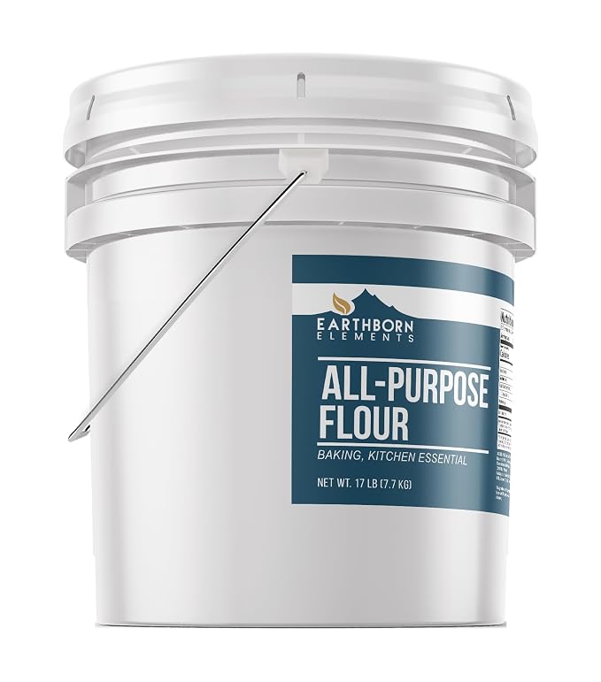 Earthborn Elements All-Purpose Flour, Bulk Size, Kitchen Essential, Baking & Cooking (272 Ounce)