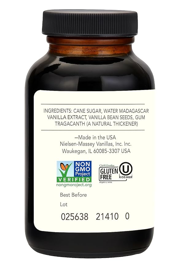 Nielsen-Massey Pure Vanilla Bean Paste, 10 oz | All-Natural, Certified Kosher Premium Baking & Cooking Vanilla with Real Bean Specks | Non-GMO & Gluten-Free