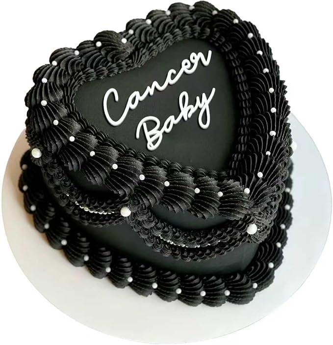 Cancer Cake Topper – Zodiac Birthday Decoration for Cancer Season, Horoscope Party Supplies for Baby or Adult Birthday (Cancer Baby)