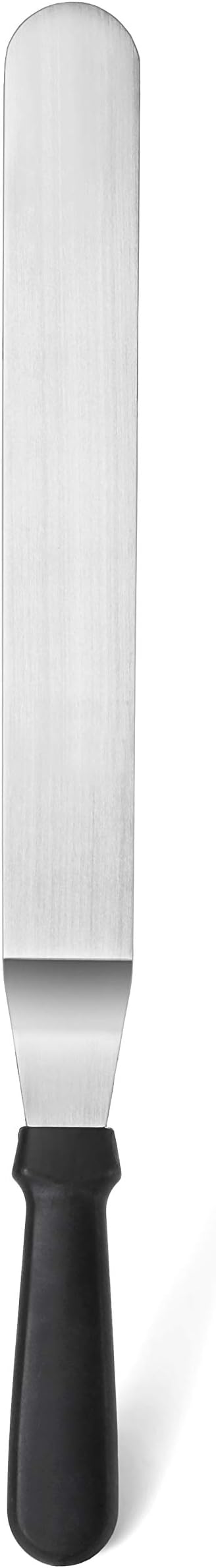 New Star Foodservice Angled Icing Spatula, 14 Inch Blade, 19 Inch Overall, Bakery-Grade Stainless Steel Offset Spatula for Large Cakes