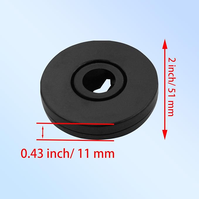 4 Pcs Black 2 inch Acrylic Lazy Susan Rotating Turntable Organizer Bearings - Round Swivel Plate for Spice Rack, Table, Cake, Kitchen Pantry