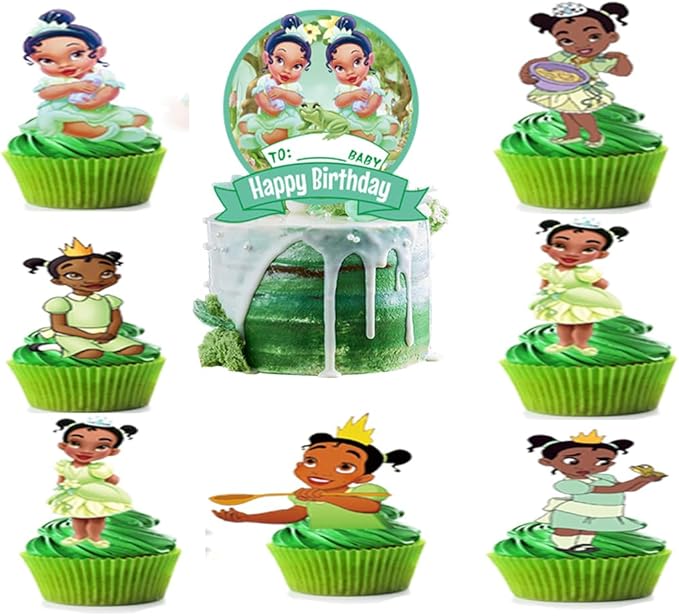 25PCS Cake Toppers Cupcake Toppers Cake Decorations Birthday Party Supplies Decorations (Style 6)