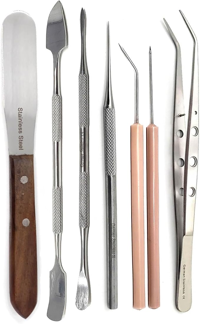 A2Z-Cookie Scribe Tool Stir Needle Cookie Decorating Tool, DIY Baking Pin Whisk Spatula Stainless Steel Needle Biscuit Shaping Icing Pin Scribe Modeling Tool - for Icing & Fondant Shaping (7pc Tools)