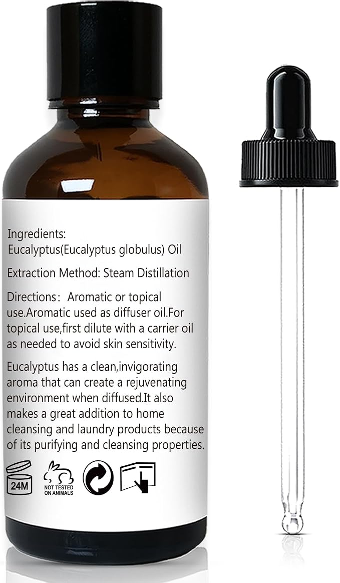 GM Gumili Eucalyptus Essential Oil 1 Oz, 100% Pure Natural Eucalyptus Oil, Aromatherapy Essential Oils for Diffuser, Spray, Skin, DIY Body Oils Blends