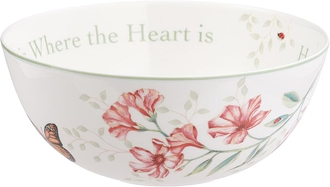 Lenox Butterfly Meadow "Home Is Where The Heart Is" Serving Bowl