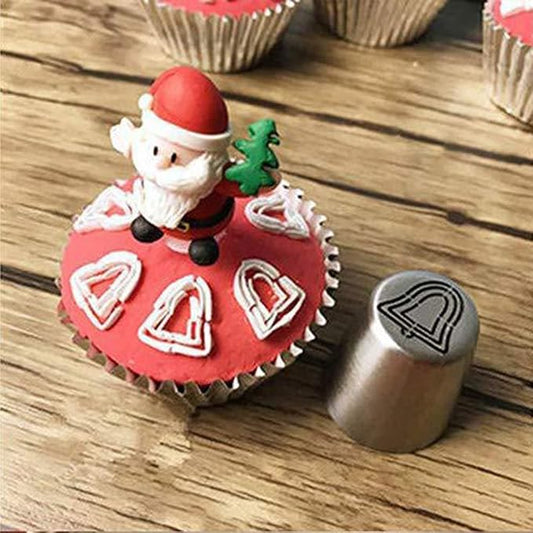 Christmas Russian Piping Tips Set – 24-Piece Frosting Nozzles with Storage Case, Compatible with Standard Couplers, Ideal for Cupcakes, Cookies & Cake Decorating