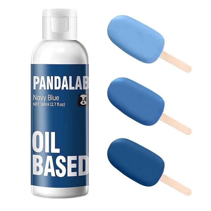 Navy Blue Oil Based Food Coloring for Chocolate, Candy Melts, Donuts, Strawberries, Frosting, Cake, Professional Edible Dye for Baking - 80 Milliliters 2.7 Fl.Oz