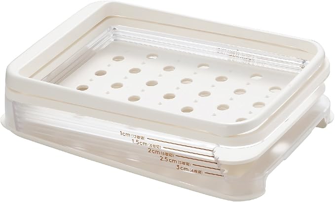 Wahei Freiz PS-955 Akebono Bread Slicer Guide, Made in Japan, Slotted Cut to the End, Thickness Adjustable, 4, 5, 6, 8, 12 Pieces