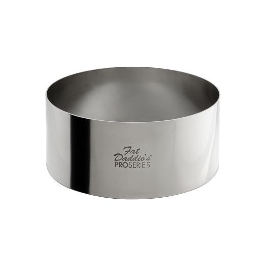 Fat Daddio's Stainless Steel Round Cake & Pastry Ring, 4 x 1.75 Inch