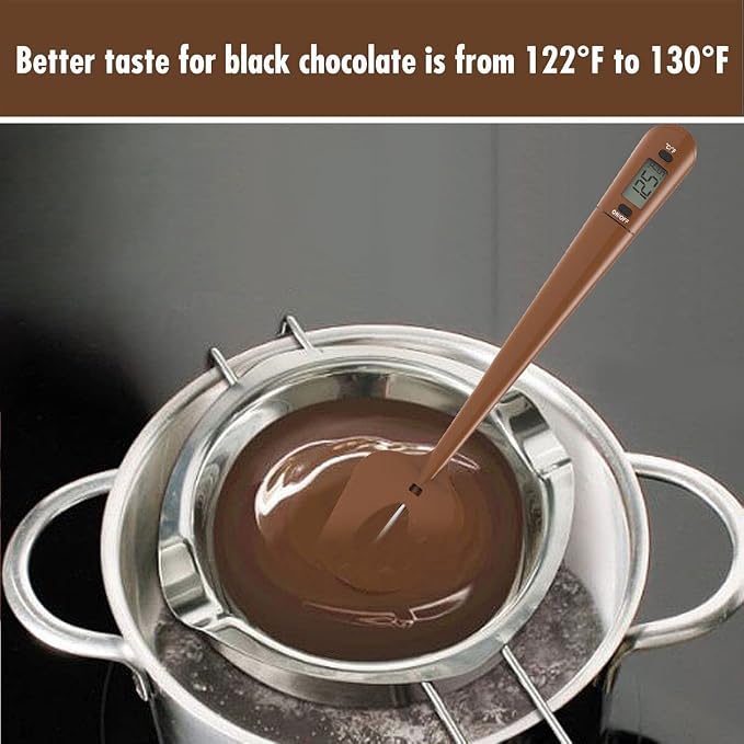 Efeng Candy Thermometer Spatula,Digital Cooking Thermometer with Pot Clip – Silicon Spatula with Meat Thermometer, Instant Read Temperature Reading for Candy,Chocolate,Grill Meat Cooking