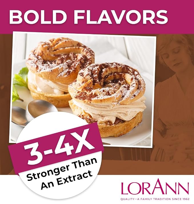 LorAnn Oils Super Strength Flavoring - Used For Candy Making, Flavoring Extracts, Baking, Hard Candy, and Flavor Oils - Bold, Natural Flavors 4X Stronger Than Extracts - Pralines and Cream, 1 fl oz