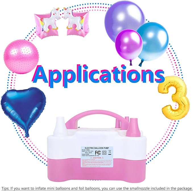 Electric Balloon Pump, Portable 2 Modes Balloon Blower Machine with 14 Balloon Arch Kits, Air Pump for Balloon, Balloon Inflator for Party Decoration