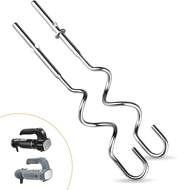 Dough Hook for Ninja Mixer, Power Mixer System (CI100 Series) for Ninja Blender Accessories CI100, CI101, CC105A, CI105BRN & CI101H1, Stainless Steel Foodi Accessories XSKDOUGHHK,1 Pack