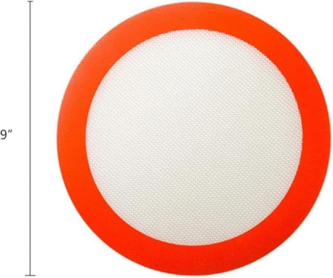 3Pcs Silicone Baking Mats,9 Inch Round Silicone Mats,Cake Pan,Non-stick Silicone Baking Sheet Liner,Reusable Heat Resistant Baking Pastry Sheets for Cookies, Macarons, Bread and Pastry