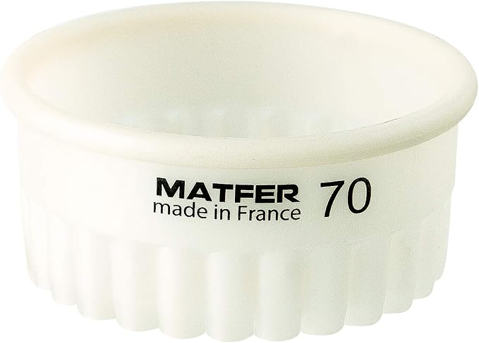 Matfer Bourgeat Exoglass® Round Pastry Cutter, Fluted, 2"