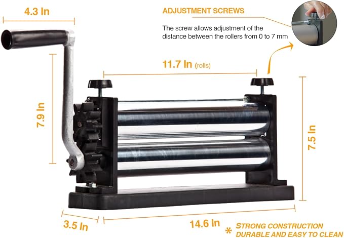Botini Standart Cylinder N.03 - Create Perfect Homemade Pasta, Lasagna, Spaghetti, or Fettuccine
