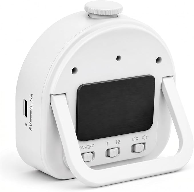 Visual Timer for Kids 60Min/12H Dual Countdown Timers with Magnetic Sticker | Rechargeable Timer with Pomodoro Mode, ADHD Time Management Tool for Classroom Kitchen Office, Silent Operation