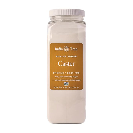 India Tree Superfine Caster Cane Sugar, 1.75 lb Pantry Pak