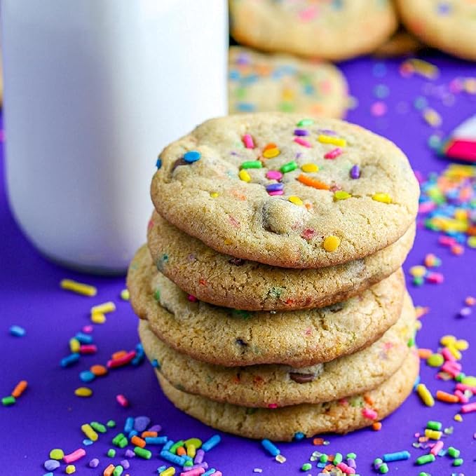 Neon Colorful Sprinkles Confetti Funfetti Sprinkles for Cake Decorations, Cupcake Toppers Cinco De Mayo Summer Fiesta Luau Trolls Sprinkle for Cookies, Cupcakes, Toppings and Decorating Sprinkle