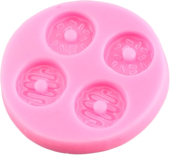 Donut Silicone Mold Doughnut Fondant Molds For Cake Decorating Cupcake Topper Candy Chocolate Gum Paste Polymer Clay