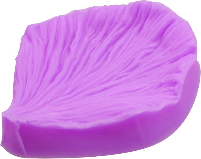 Peony Flower Veining Silicone Molds Rose Floral Petal Fondant Molds for Sugar Craft Cake Decorating Candy Polymer Clay Set of 4