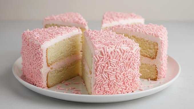 NCS Pearlized Pink Jimmies Edible Sprinkles – Cupcake, Cake & Cookie Decorations, 7 oz