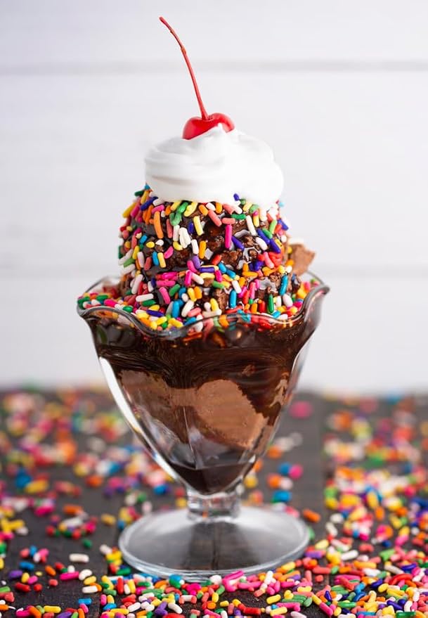 Bulk Rainbow Sprinkles – 6 lb Baking Topping – Ice Cream, Cake Decorating, Cookies, Cupcakes & Party Desserts