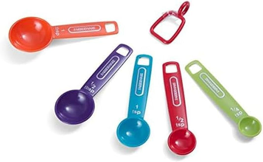 Farberware Professional Plastic Measuring Spoons, Set of 5, Colors may vary