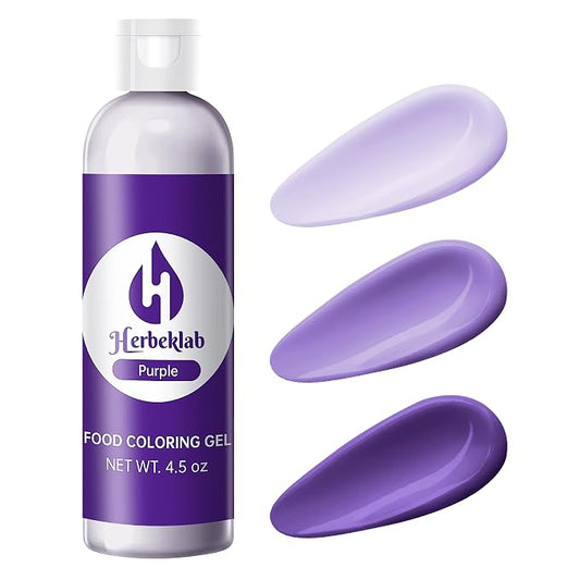 Purple Gel Food Coloring – 4.5 oz Professional Grade Concentrated Food Dye, Gel Based Coloring for Icing, Baking, Cake Decorating & Cookies