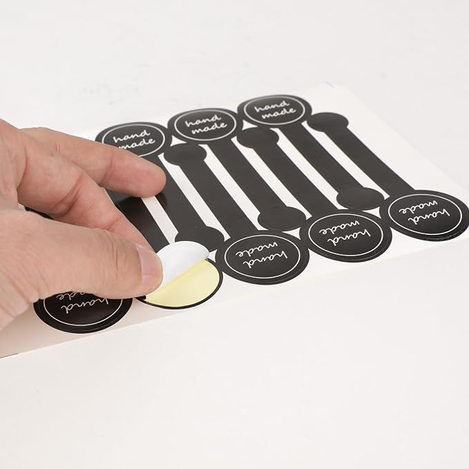 300Pcs Seal Stickers for Food Baking Sealing Stickers Labels for Baked Goods Long Pastry Cake Box Seal Sticker Labels for Cookie Bakery Sticker for Packaging Adhesive Dessert Cup Label for Jars