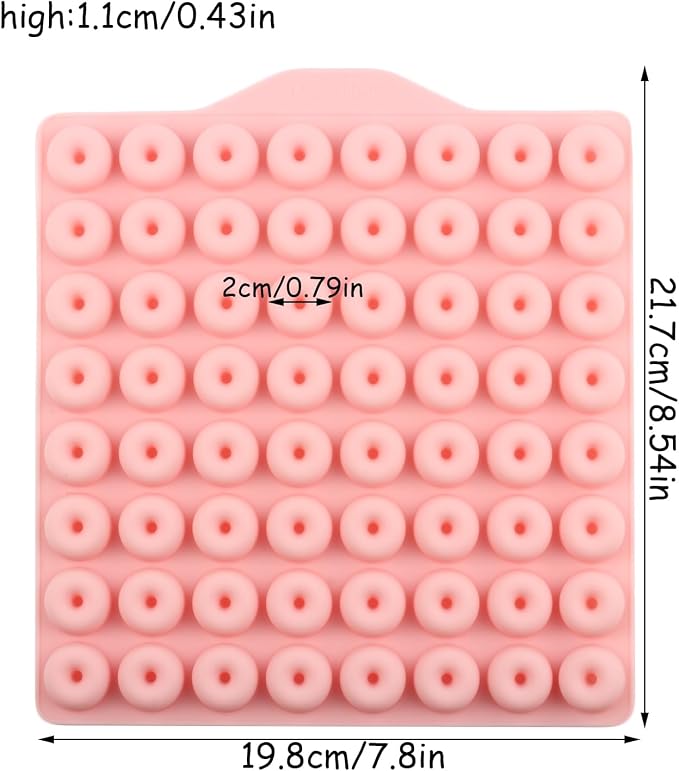 Donut Shapes Silicone Chocolate Molds Donuts Candy Fudge Mold For Gummy Candy Chocolate Cake Decoration