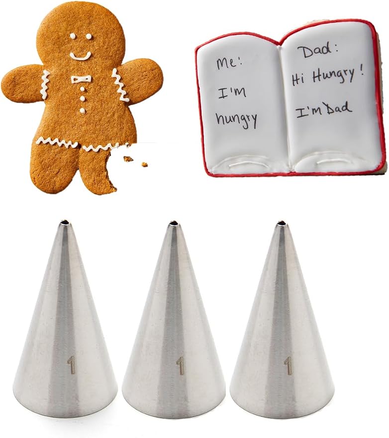 #1 Piping Tip for Writing – Precision & Elegance for Fine Details, 3 Pcs