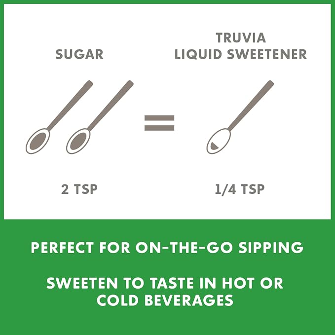 Truvia Zero-Calorie Liquid Sweetener from the Stevia Leaf, Vanilla Flavor, 2.7 Fl Oz Bottle