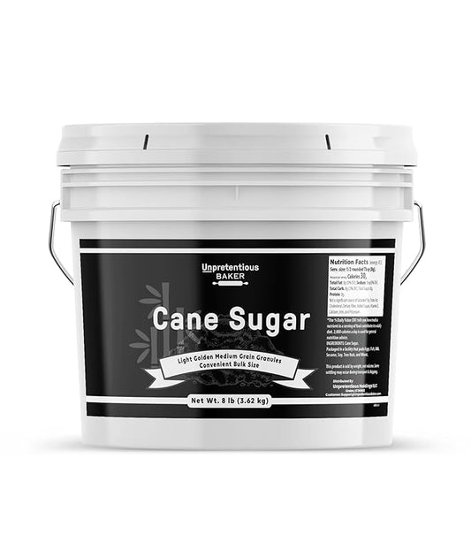 Unpretentious Cane Sugar, 1 Gallon Bucket, Kitchen Baking Staple, Granulated