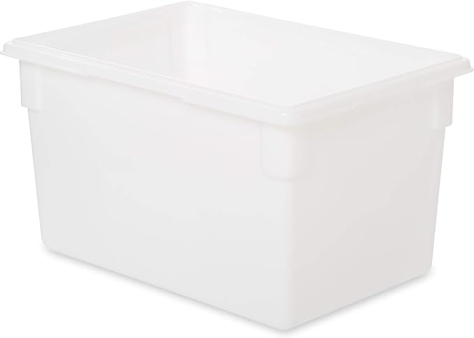 Rubbermaid Commercial Products Food Storage Box/Tote for Restaurant/Kitchen/Cafeteria, 21.5 Gallon, White