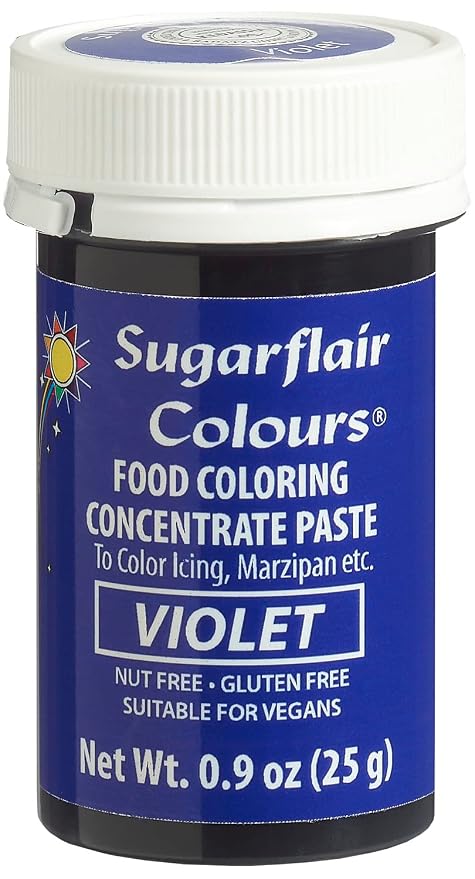 Sugarflair Food Coloring Concentrate Paste, 25 Grams Violet