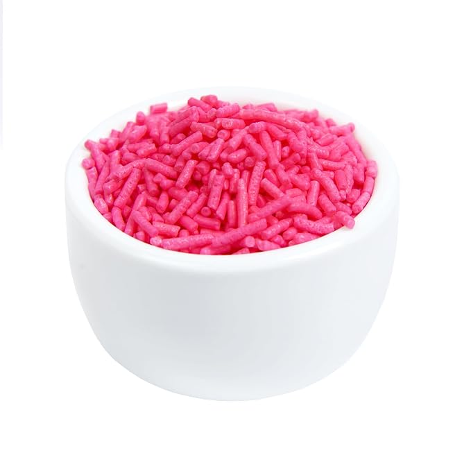 O’Creme Pink Sprinkles – 5 Pounds for Cake Decorating – Kosher Pastel Sprinkles for Cupcakes, Cookies, Cakes, Ice Cream
