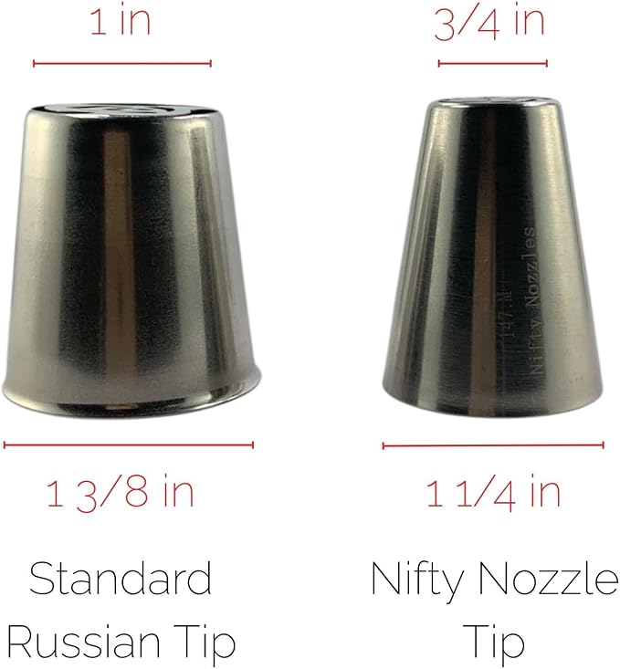 Nifty Nozzles Mini Russian 13 pc Piping Tip Set, Sugar and Crumbs
