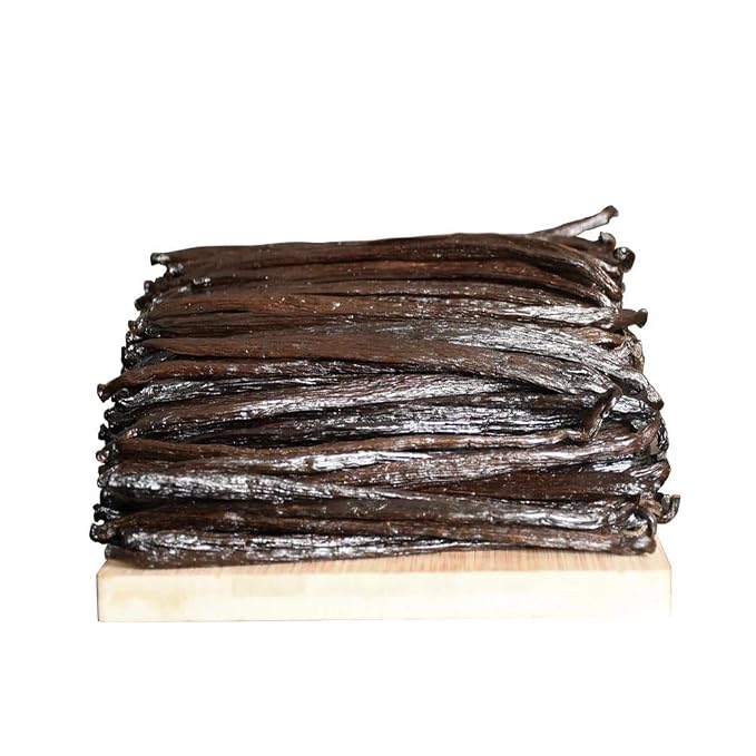 25 Madagascar Vanilla Beans Whole Gourmet Extract Grade A Pods for Baking, Extract, Cooking, Brewing