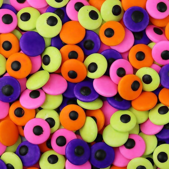 Bayep Rainbow Sprinkles for Cake Decorating Big Eyeball Candy for Ice Cream, Cookies, Baking, Cupcake Topper Colorful Sprinkles Perfect for Birthday Party Halloween Holiday Supplies 3.52 Ounce