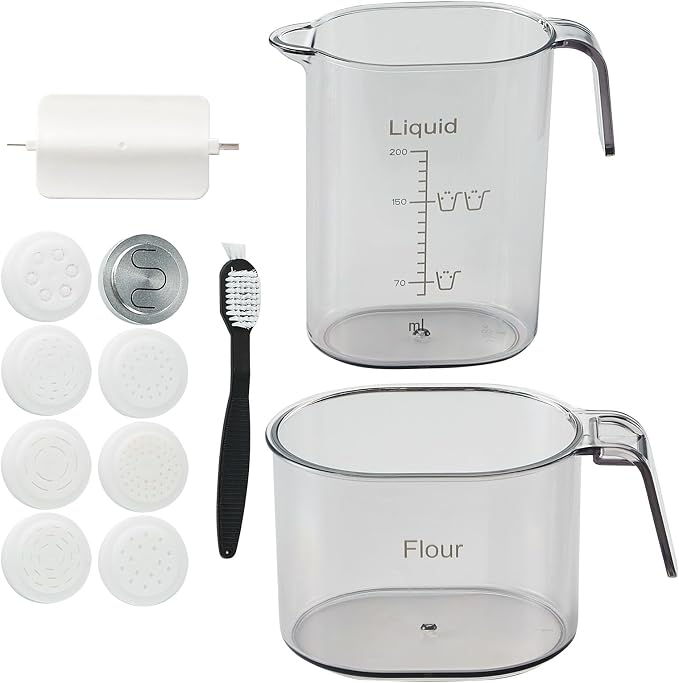 VEVOR Electric Pasta Maker, 150W Automatic Noodle Maker Machine with 8 Pasta Shapes, 4 Intelligent Modes, 500g Flour Capacity Pasta Maker Machine with Measuring Cups, Cleaning Brush for Home Kitchen