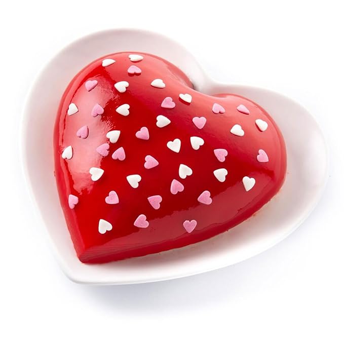 Valentines Sprinkles for Baking, Pink, Red and White Heart Sprinkles for Valentines Cake Cookies Cupcake Decorating