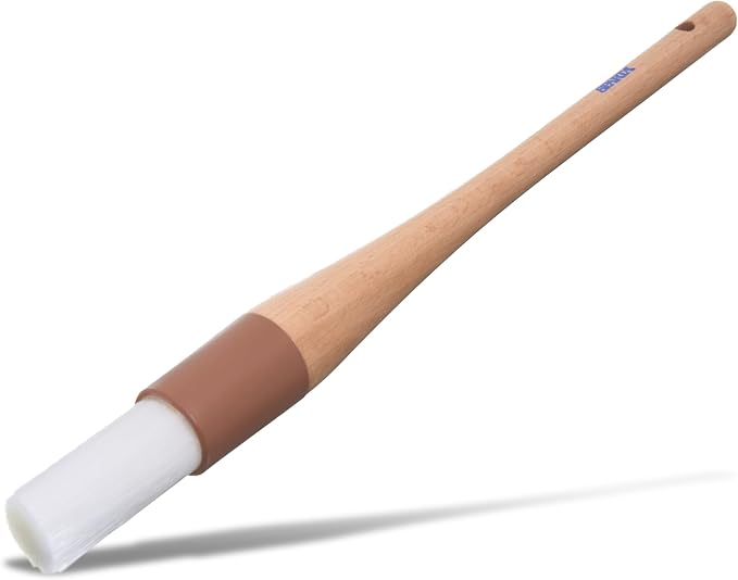 SPARTA Pastry Brush Round – 4040000 Round Basting Brush with Nylon Bristles and Hardwood Handle for Commercial, Kitchens, Restaurants, Catering, 1in, Pack of 12