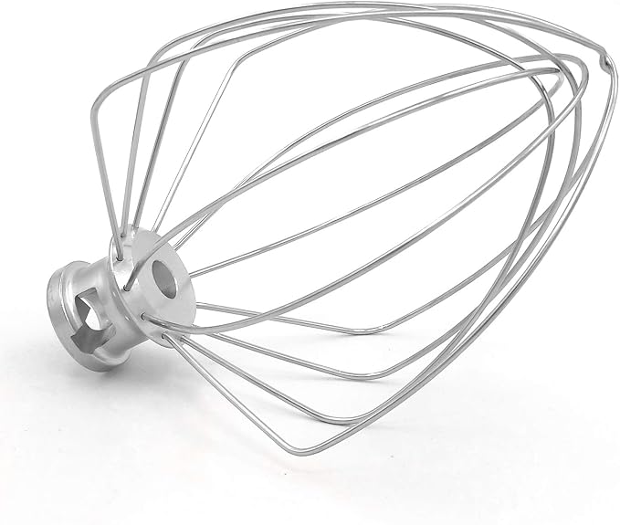 KN256WW 6 QT Wire Whip Stainless Steel for KitchenAid Stand Mixer Accessory Replacement, Egg Cream Stirrer, Cakes Mayonnaise Whisk