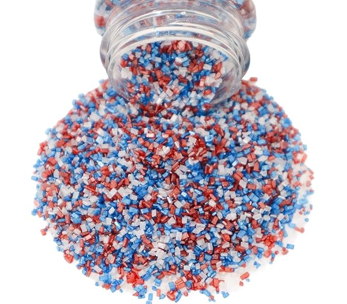 Mystic Sprinkles Fourth of July Sprinkles Mixes (Patriotic Pride Sugar Crystal Mix 4.2oz)
