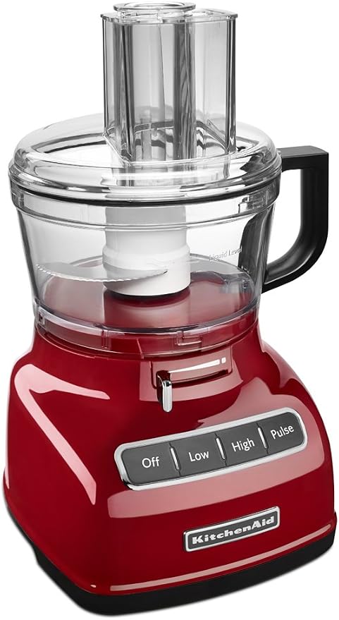 KitchenAid KFP0722ER 7-Cup Food Processor with Exact Slice System, Empire Red