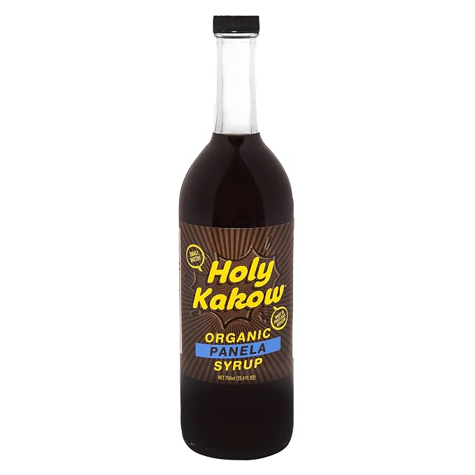 Holy Kakow Cafe Organic Panela Syrup - Coffee Sweetener, Add to Latte, Cocktail and Shake, Real Food Ingredients - 750 Ml